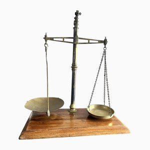 Antique French Brass Tea Scale, 1890s