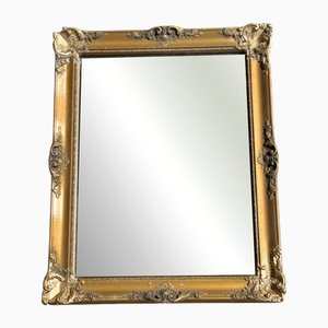 Small Biedermeier Wooden Mirror