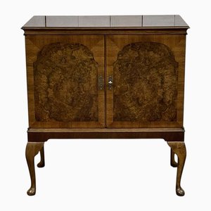 English Burr Walnut Sideboard, 1950s