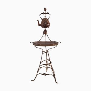 Art Nouveau Tea or Coffee Set with Stand from Carl Deffner, 1890s, Set of 4
