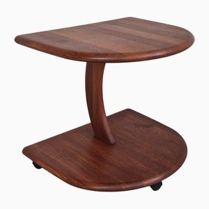 Tavolino Mobile in teak di Niels Bach, Danimarca, anni '60