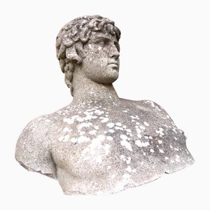 Busto de David de hormigón desgastado, años 60