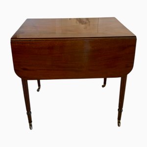 Tavolo antico Regency Pembroke in mogano figurato, 1830