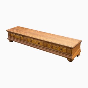 Credenze Art Deco basse in quercia, Danimarca, anni '40