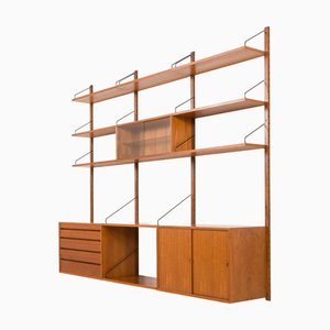 3 Bay Wall Unit in Teak by Poul Cadovius for Cado, Denmark, 1960s