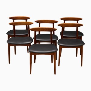 Dining Chairs in the style of of Kurt Østervig, Denmark, 1960s, Set of 6