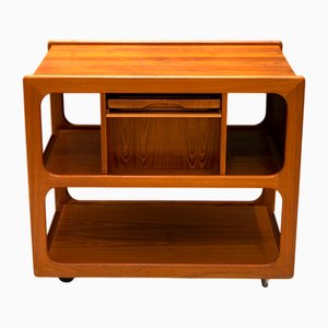 Rolling Bar Cart from Salin Furniture, Nyborg, Denmark, 1960s