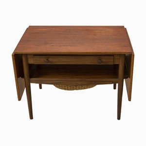 Mesa de centro extensible de costura de Hans J. Wegner para Andreas Tuck, Denmark, años 60