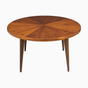 Tavolino da caffè rotondo Mid-Century in teak, Danimarca, anni '60