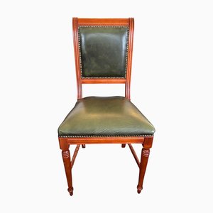 Vintage Green English Library Chair