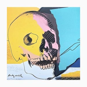 After Andy Warhol, Skull Yellow, 1980s, Print