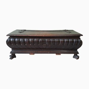 Black Carved Chest, 1930s