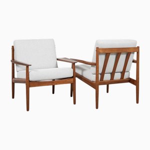 Poltronas Mid-Century danesas de Arne Vodder para Glostrup, años 60. Juego de 2