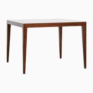 Table d'Appoint Carrée Mid-Century en Palissandre par Severin Hansen pour Haslev, Danemark, 1960s