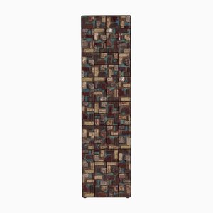 Large Ceramic Wall Sculpture in Metal Frame, Netherlands, 1960s