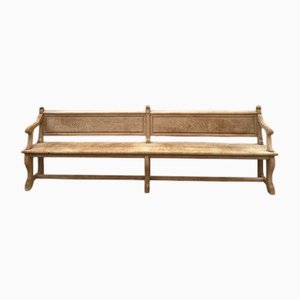 Oak Church Bench, Late 19th Century