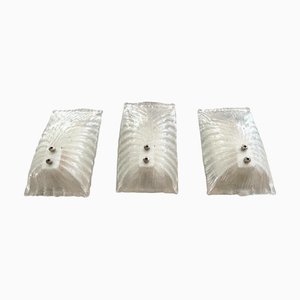 Wall Lights from Mazzega, 1970, Set of 3