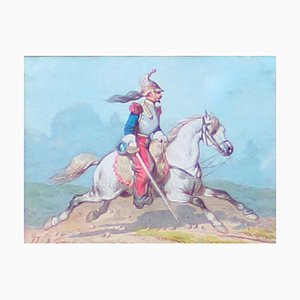 Theodore Fort, Horse Soldiers, Aquarelle, 1844