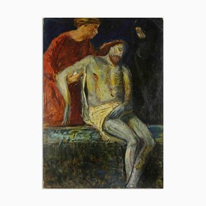 Antonio Feltrinelli, The Deposition, Oil Painting, 1930s