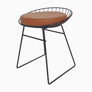 KM05 Metalldraht Hocker von Cees Braakman für Pastoe, 1950er