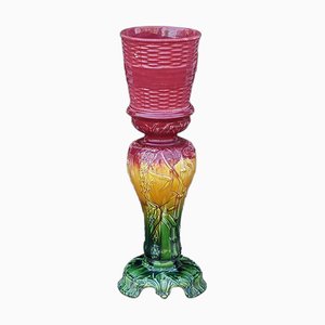 Support Jardinière Victorien en Majolique
