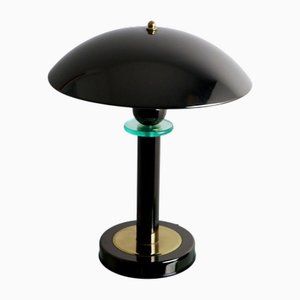Mushroom Glass Desk Lamp, 1980s