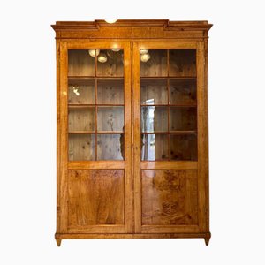 Antike Biedermeier Bücherregal Vitrine
