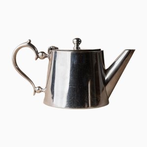 Vintage Silver-Plated Teapot with Tea Strainer from Christofle, 1930s
