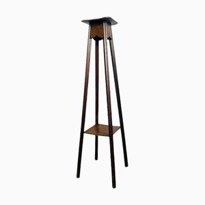 High Vintage Plant Table in Wood