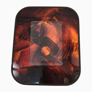 Bakelite and Acrylic Tortoiseshell Photo Frame, Italy, 1970s