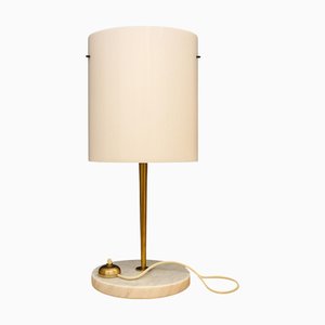 Tischlampe aus Marmor Messing & Acrylglas von Stilnovo, Italien, 1950er
