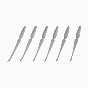 Scandia Lobster Forks in Stainless Steel by Kaj Franck for Hackman, 1960s, Set of 6