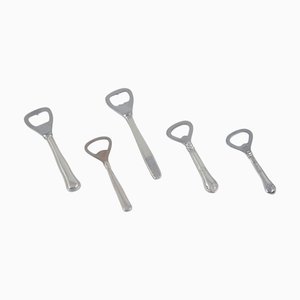 Danish Bottle Openers by Evald Nielsen for Cohr, 1940s, Set of 5