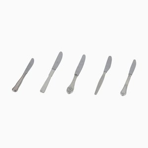 Silberne Messer von Hans Hansen für Cohr, 1960er, 5 . Set