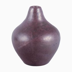 Danish Ceramici Vase in Luster Glaze from Søren Kongstrand, 1920s