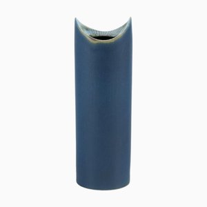 Modernist Ceramic Vase in Blue Glaze by Lisa Larson for Gustavsberg, Sweden, 1960s