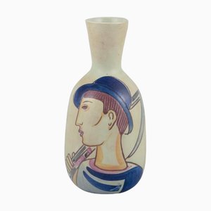 Folkvisan Ceramic Vase by Carl Harry Stålhane for Rörstrand