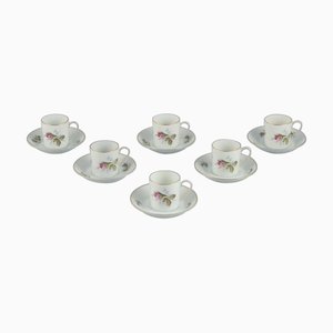 Tasses à Espresso avec Soucoupes en Porcelaine de Rosenthal, Allemagne, 1930s, Set de 12