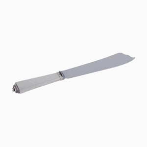 Pyramid Cake Knife in Sterling Silver with Stainless Steel Blade from Georg Jensen, 1930s