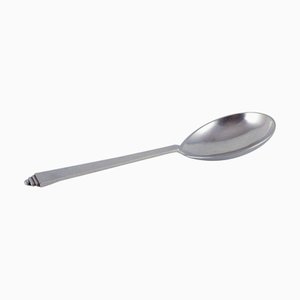 Pyramid Serving Spoon in Sterling Silver from Georg Jensen, 1940s