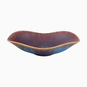 Ceramic Bowl in Glazed in Blue-Brown Tones by Gunnar Nylund for Rörstrand
