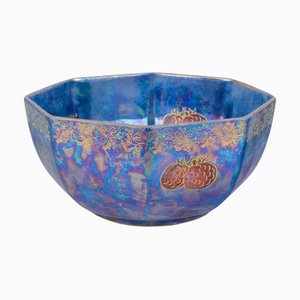 Octagonal Porcelain Bowl with Iridescent Glaze from Rosenthal, Germany, 1930s