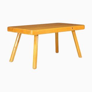 Table Basse Mid-Century Moderne en Pin, France, 1960s
