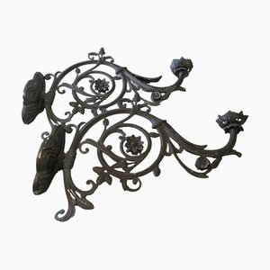Vintage French Bronze Brackets, Set of 2