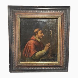 European School Artist, Religious Portrait, Oil on Canvas, 18th Century, Framed