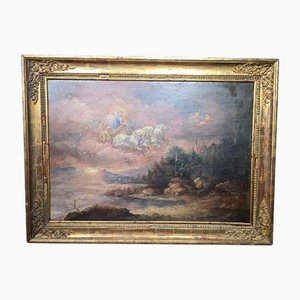 Artista della scuola francese, Allegoria dell'Aurora, XVIII secolo, Dipinto ad olio, Incorniciato