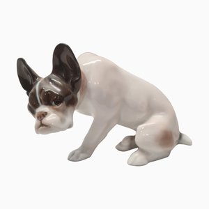 Bulldog in porcellana di Fritz Diller per Rosenthal, anni '30