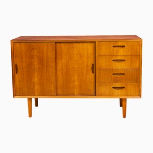 Small Teak Sideboard from Ølholm Furniture Factory, Denmark, 1960s