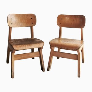 Vintage Design School Chairs by Eibe for Children, Germany, 1960s, Set of 2