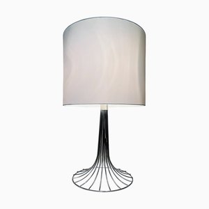 Lámparas de mesa de cromo de Verner Panton para Fritz Hansen, Dinamarca, años 60